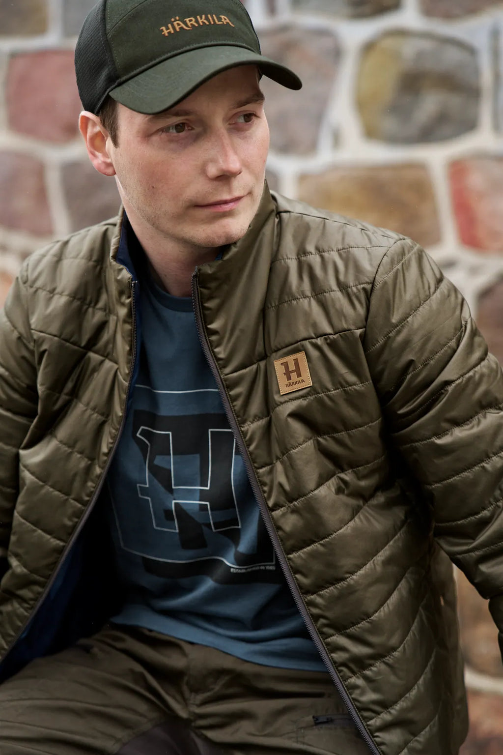 Härkila Kalix HSP jacket - Willow green/Sea blue
