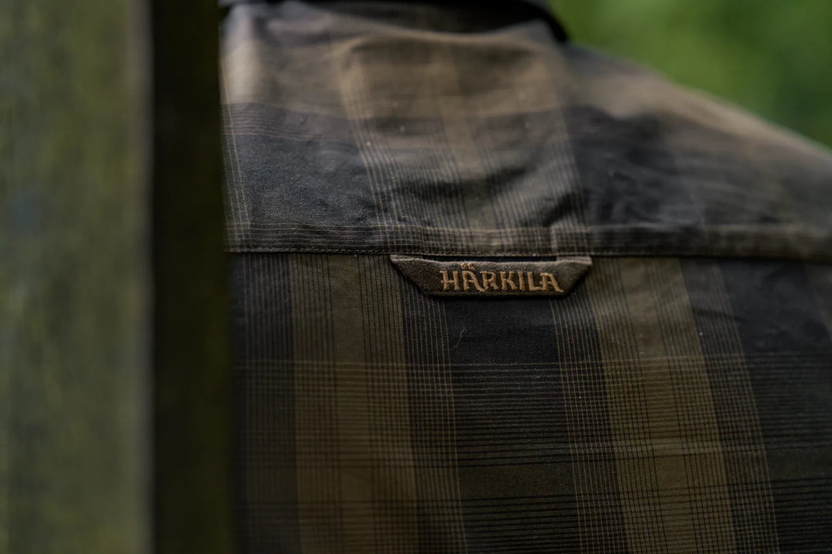 Akkan L/S shirt - Willow green/Shadow brown