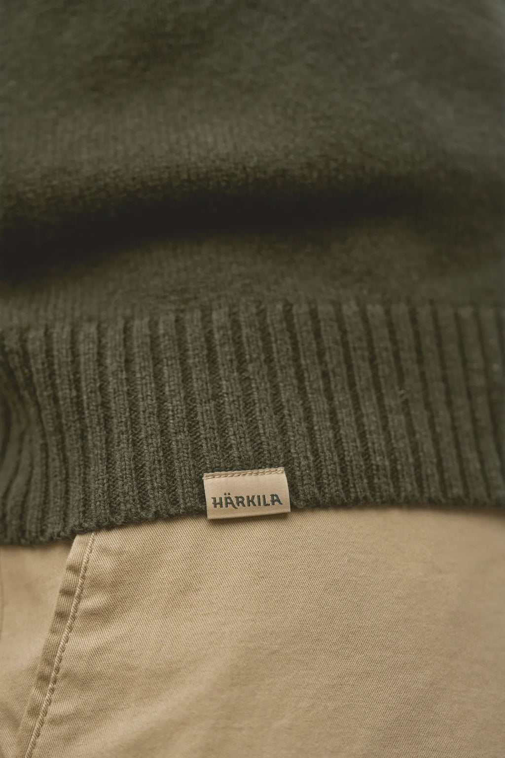 Vincent merino half zip pullover - Rosin