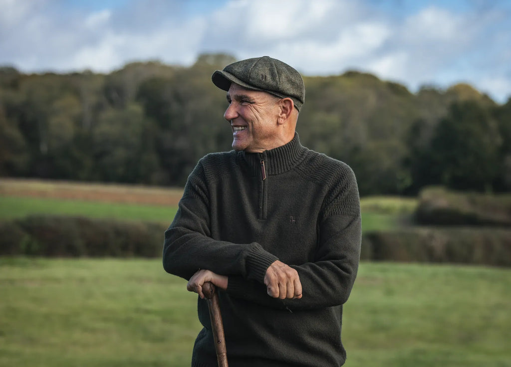 Vincent merino half zip pullover - Rosin