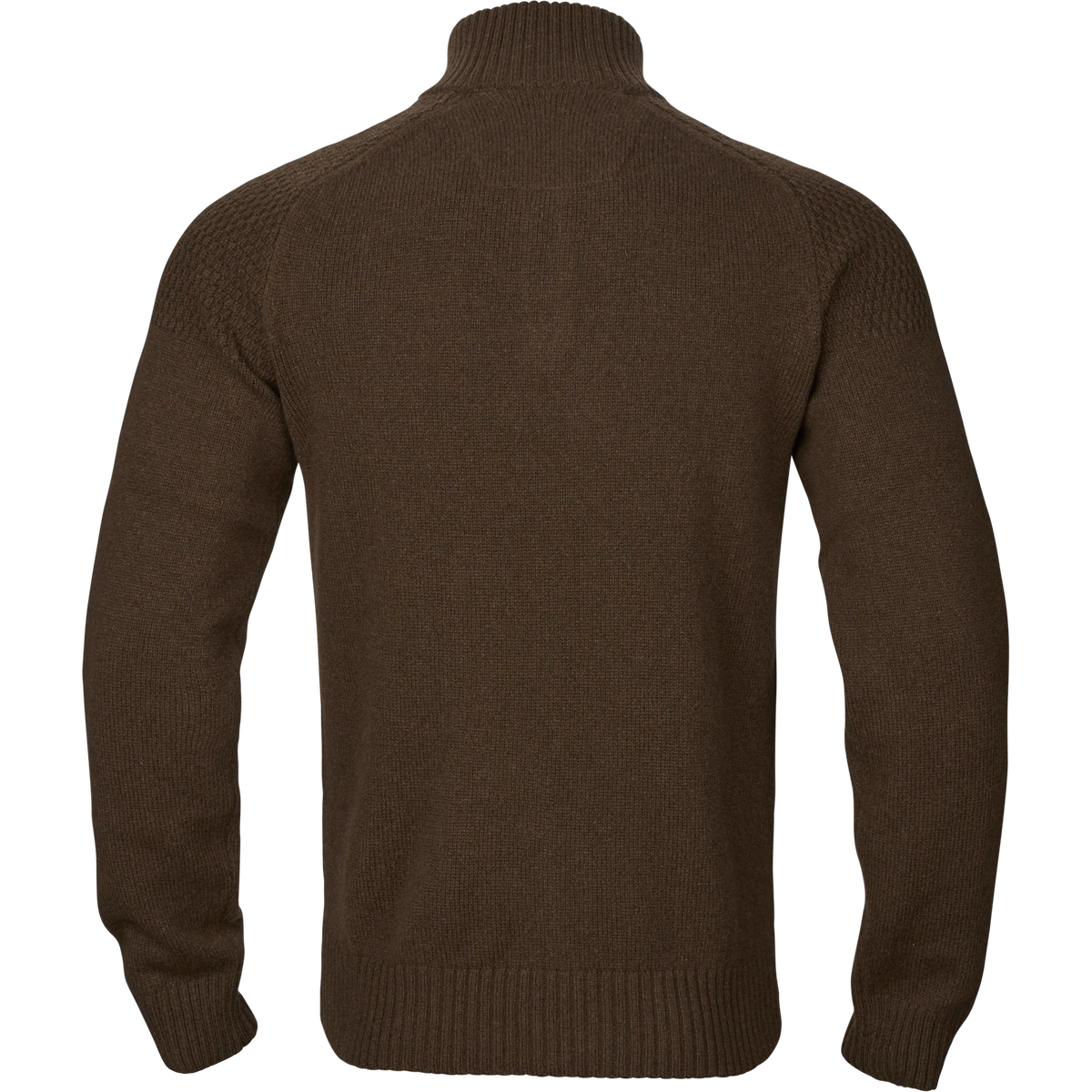 Vincent merino half zip pullover - Demitasse brown