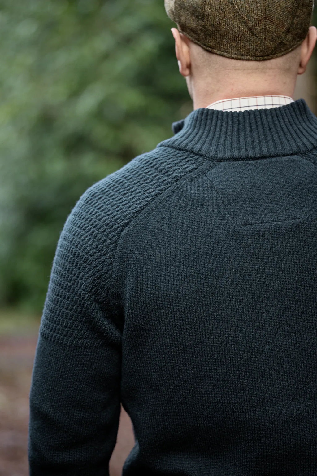 Vincent merino half zip pullover - Dark navy