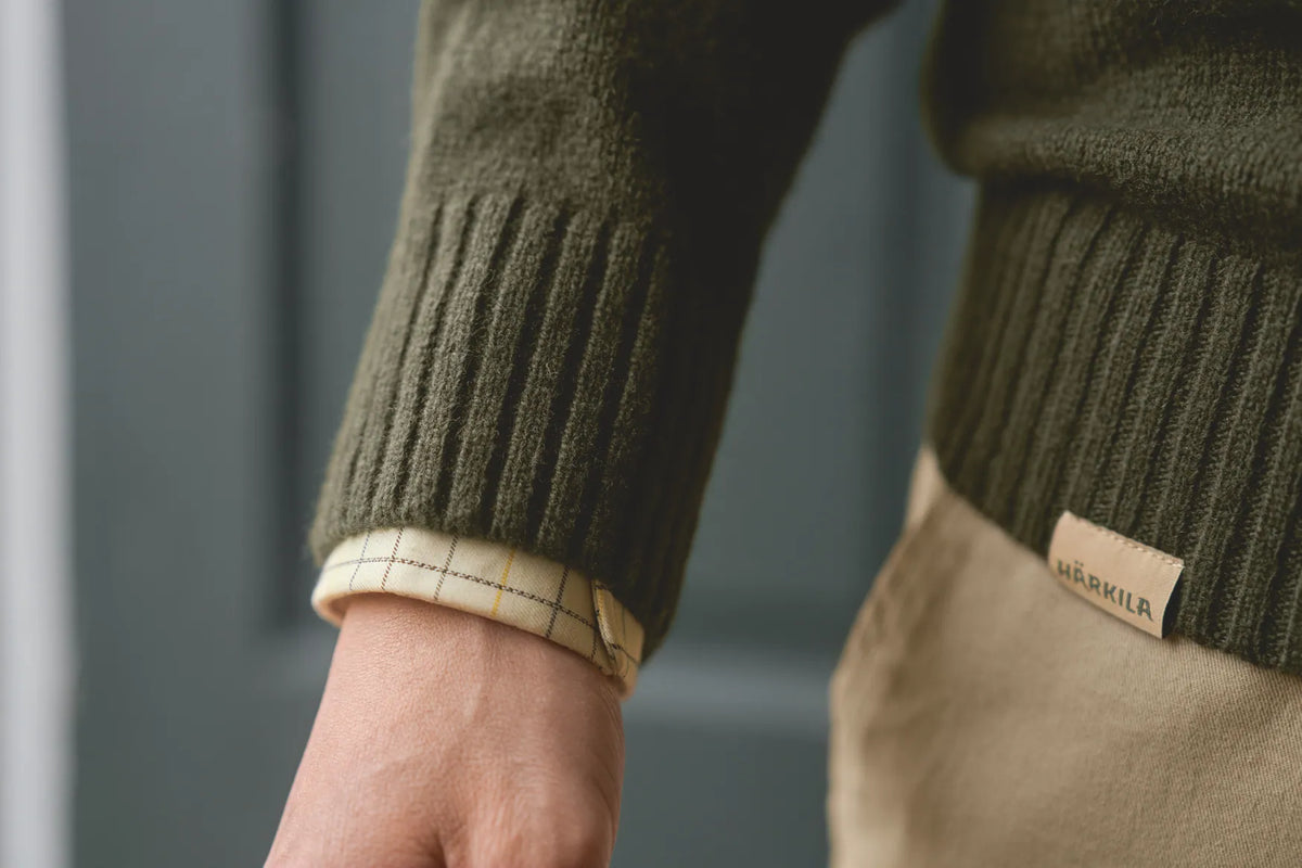 Vincent merino v-neck pullover - Rosin