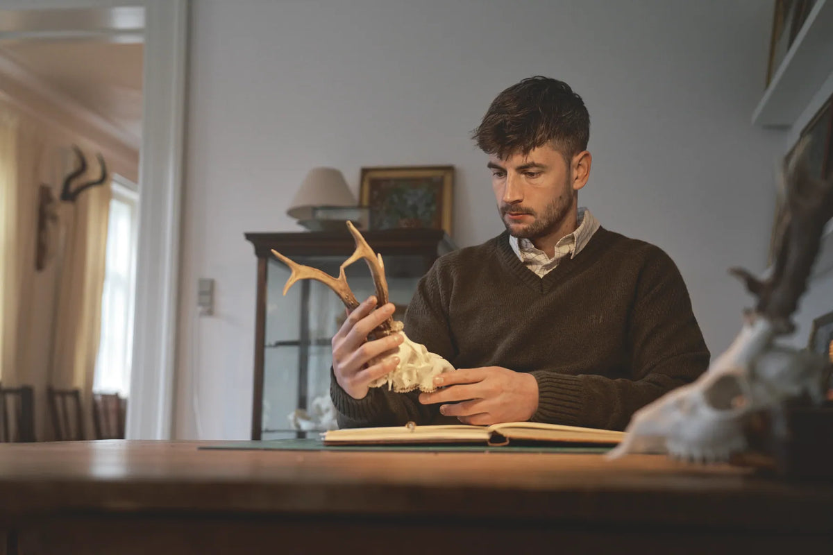 Vincent merino v-neck pullover - Rosin