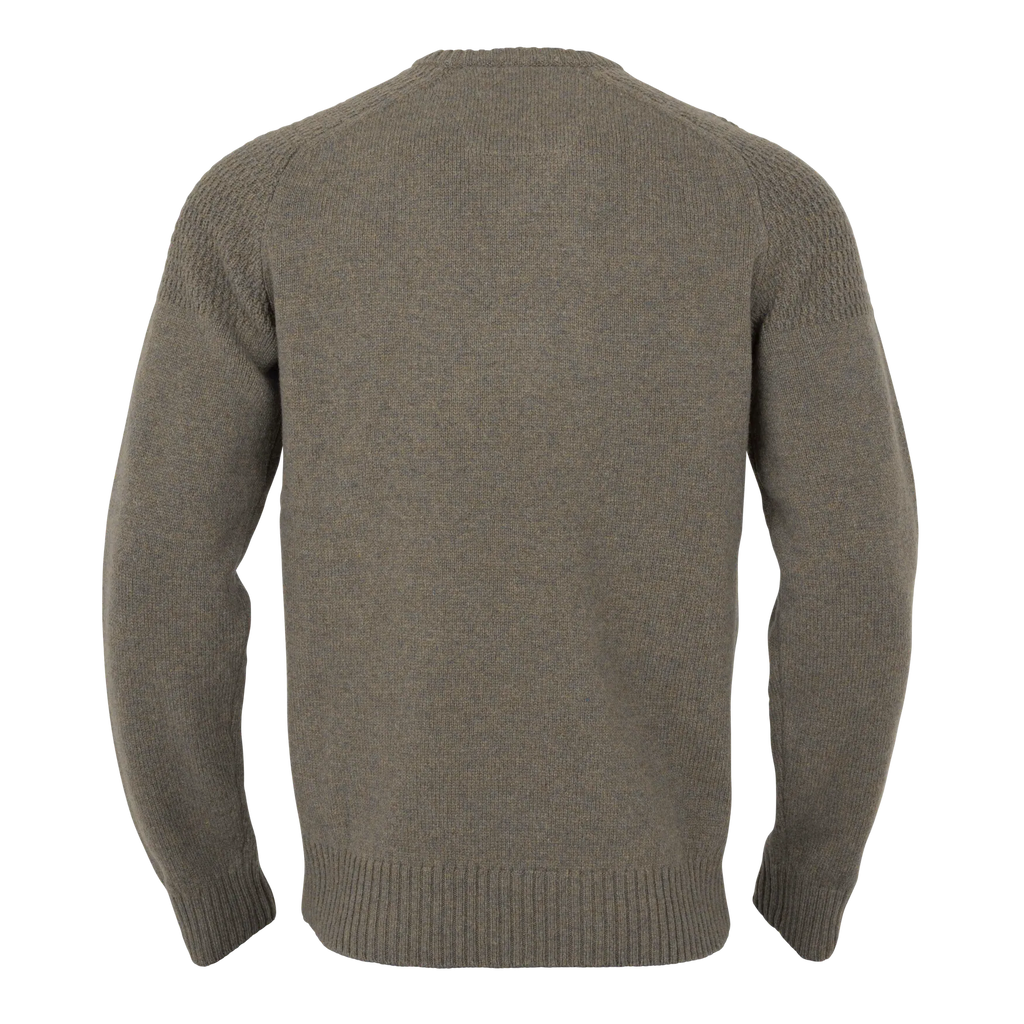 Vincent merino v-neck pullover - Dark sand