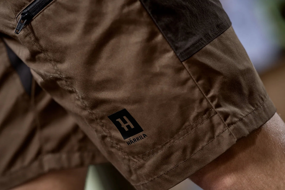 Härkila Fjell shorts - Dark earth/Shadow brown