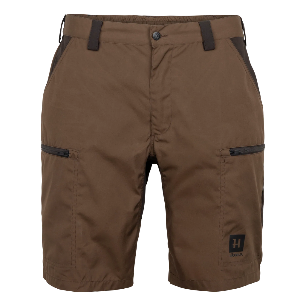 Härkila Fjell shorts - Dark earth/Shadow brown
