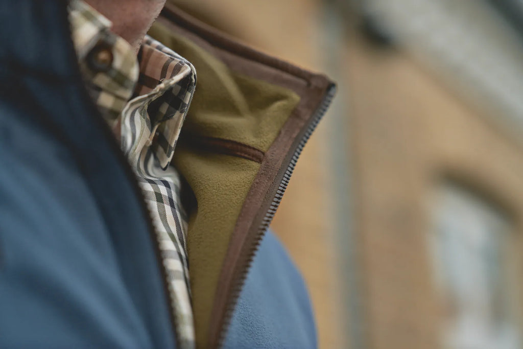 Kamko Estate WSP reversible waistcoat - Dark olive/Sea blue