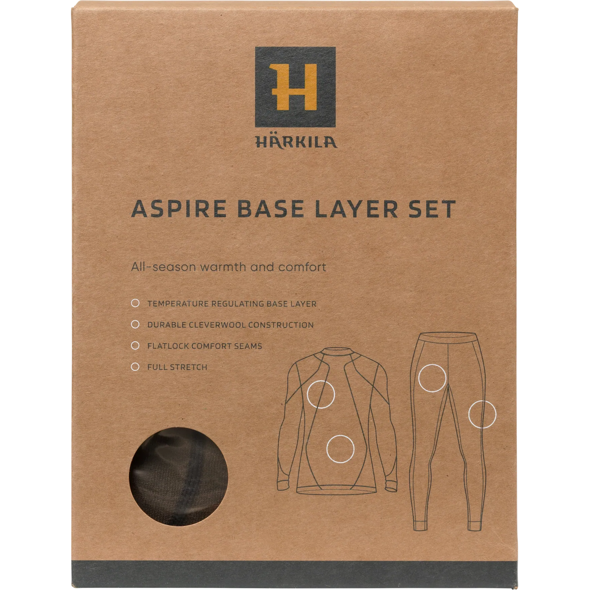 Härkila Aspire Base Layer set - Shadow brown