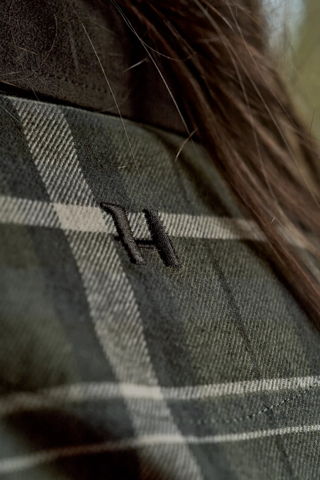 Pajala L/S shirt W - Olive check
