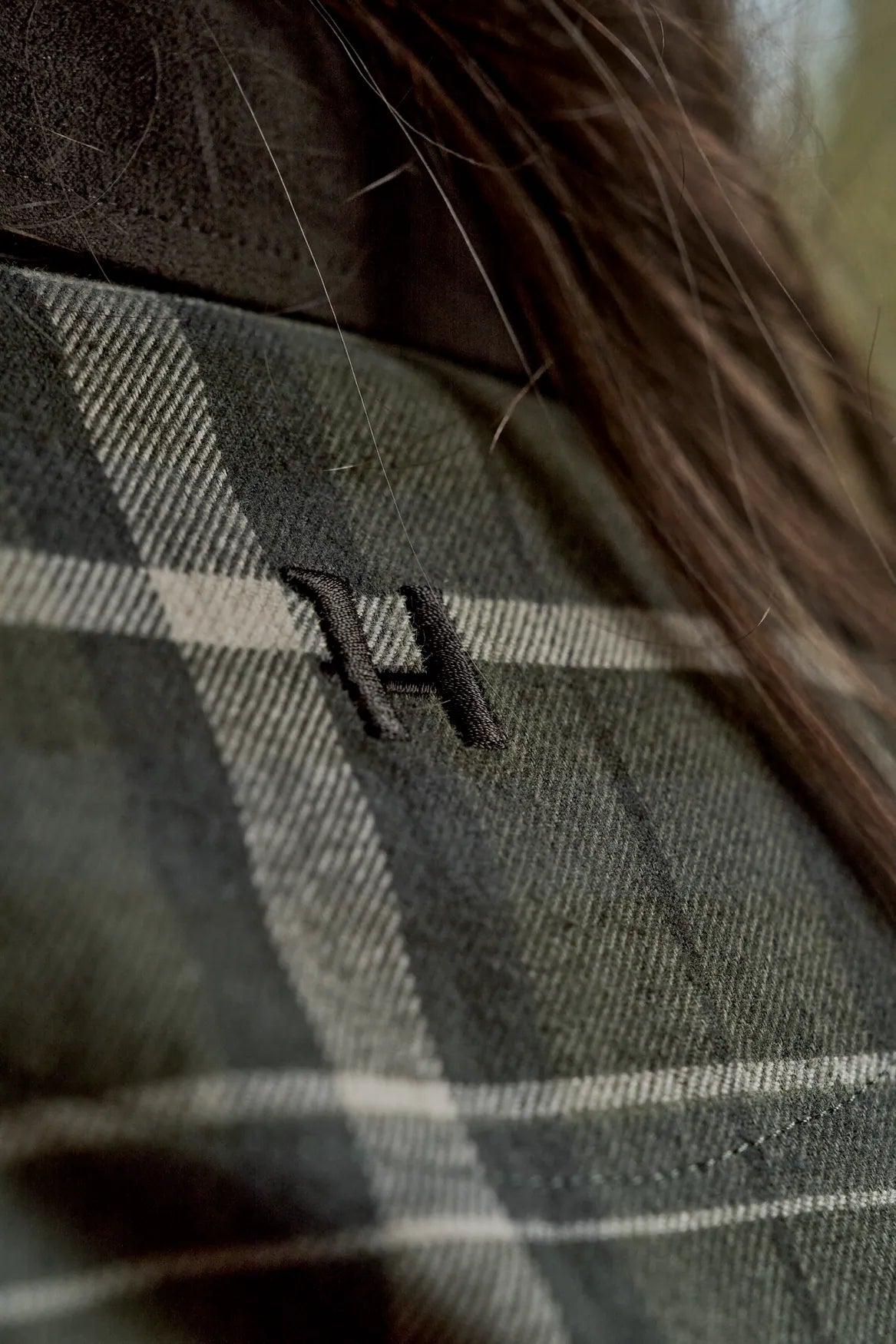 Pajala L/S shirt W - Olive check