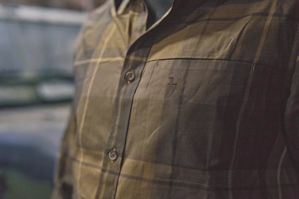 Akse L/S Shirt - Willow green check