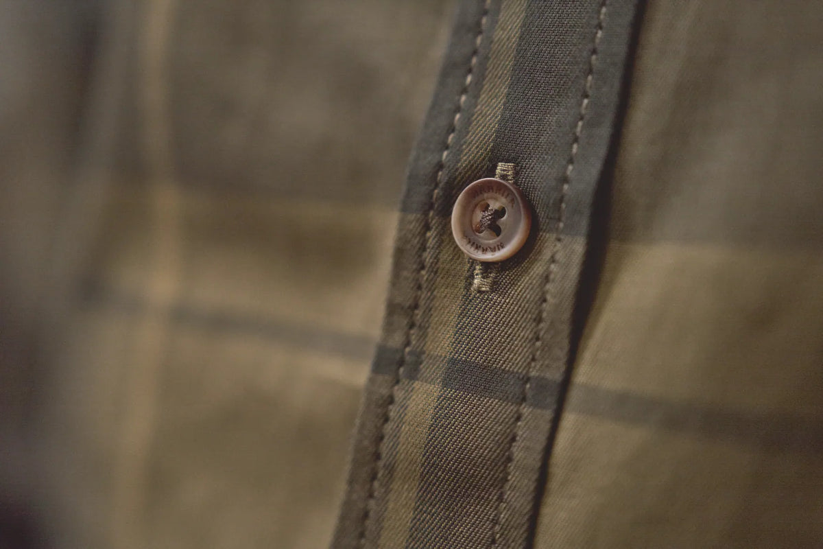 Akse L/S Shirt - Willow green check