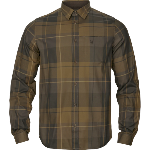 Akse L/S Shirt - Willow green check