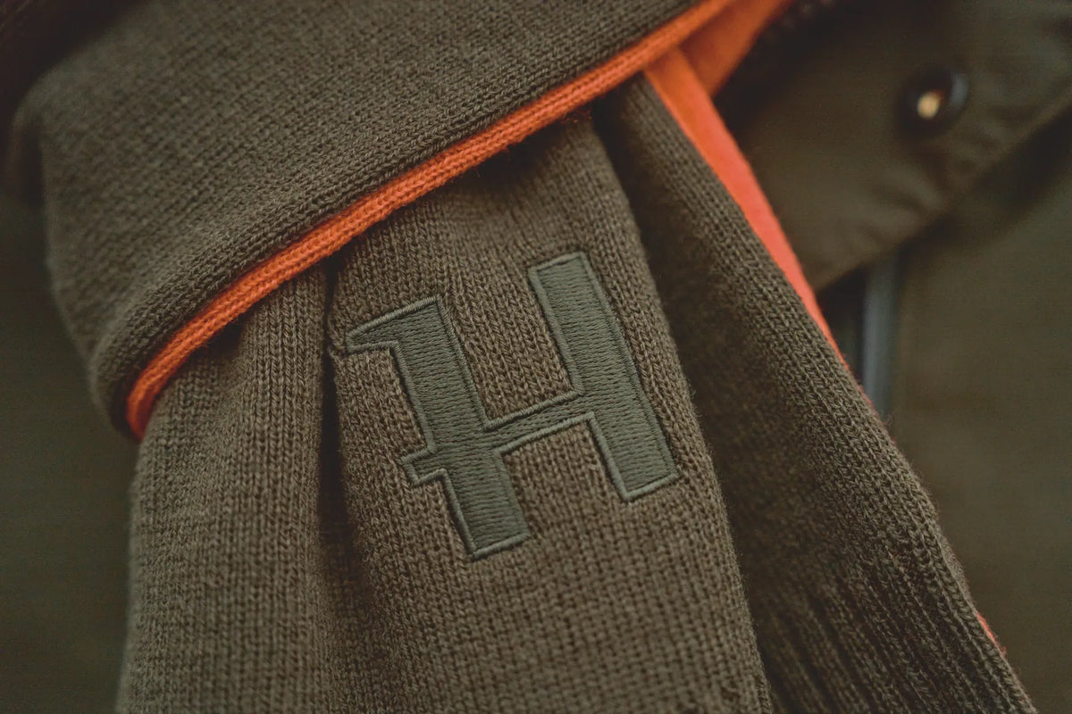 Härkila reversible Scarf - Willow green/Orange