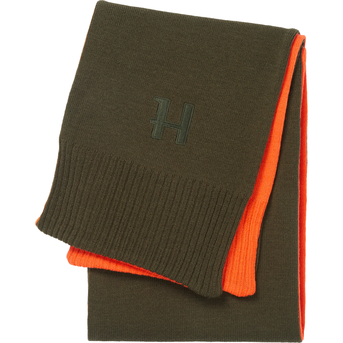 Härkila reversible Scarf - Willow green/Orange
