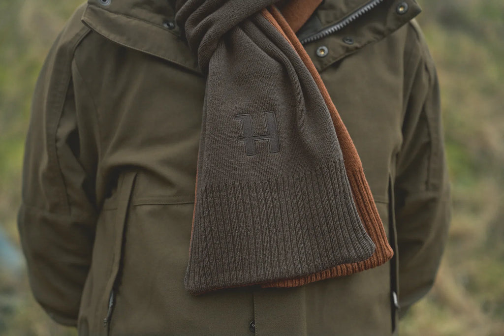 Härkila reversible Scarf - Shadow brown/Rustique clay