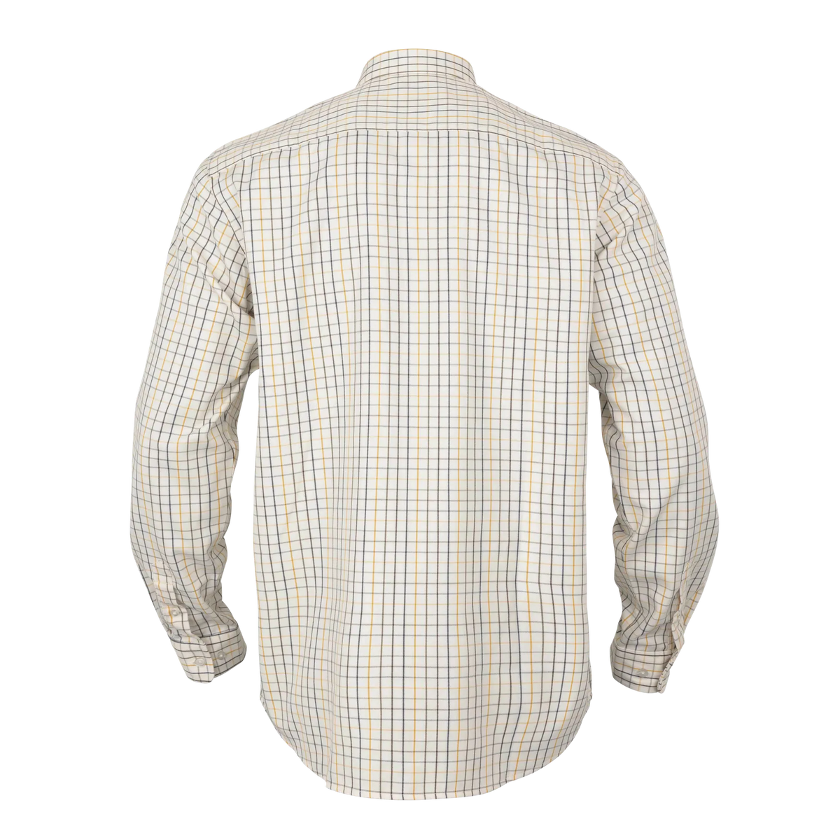 Haywood wool blend L/S shirt - Arrowwood yellow check
