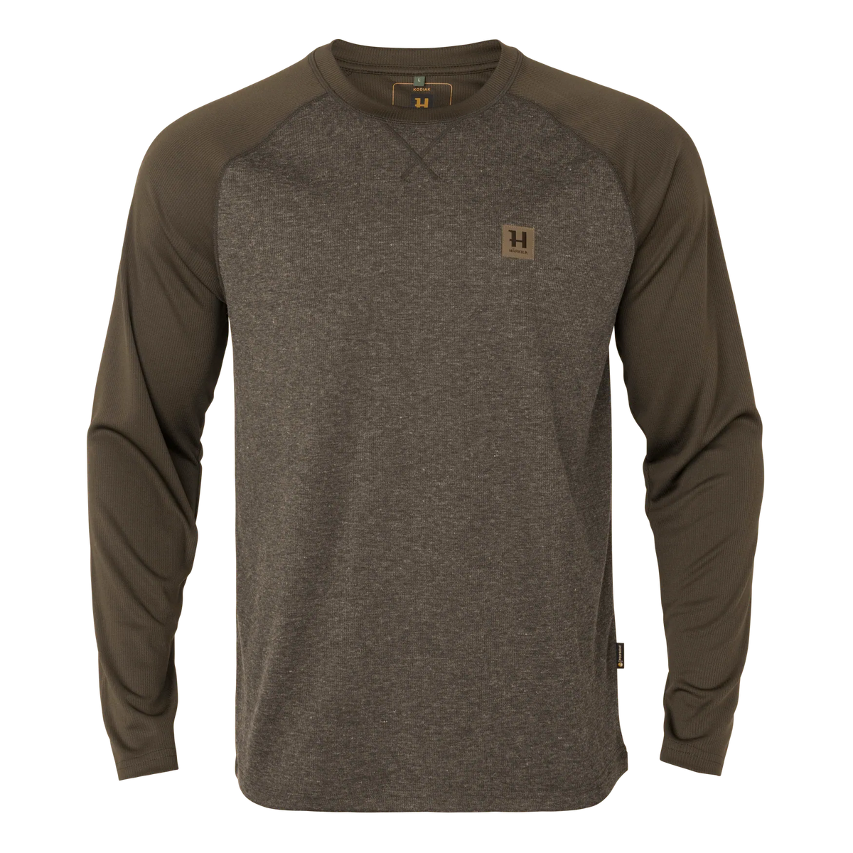 Kodiak CleverWool L/S t-shirt - Dark hunting green