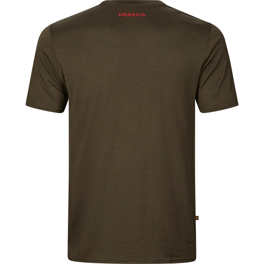 Härkila Game S/S t-shirt - Willow green moose