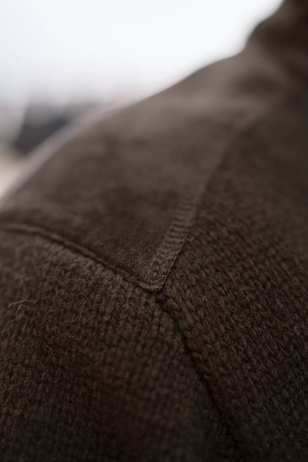Annaboda WSP knit half zip - Willow green