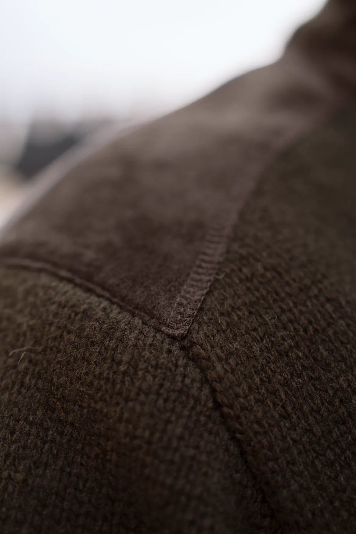 Annaboda WSP knit half zip - Willow green