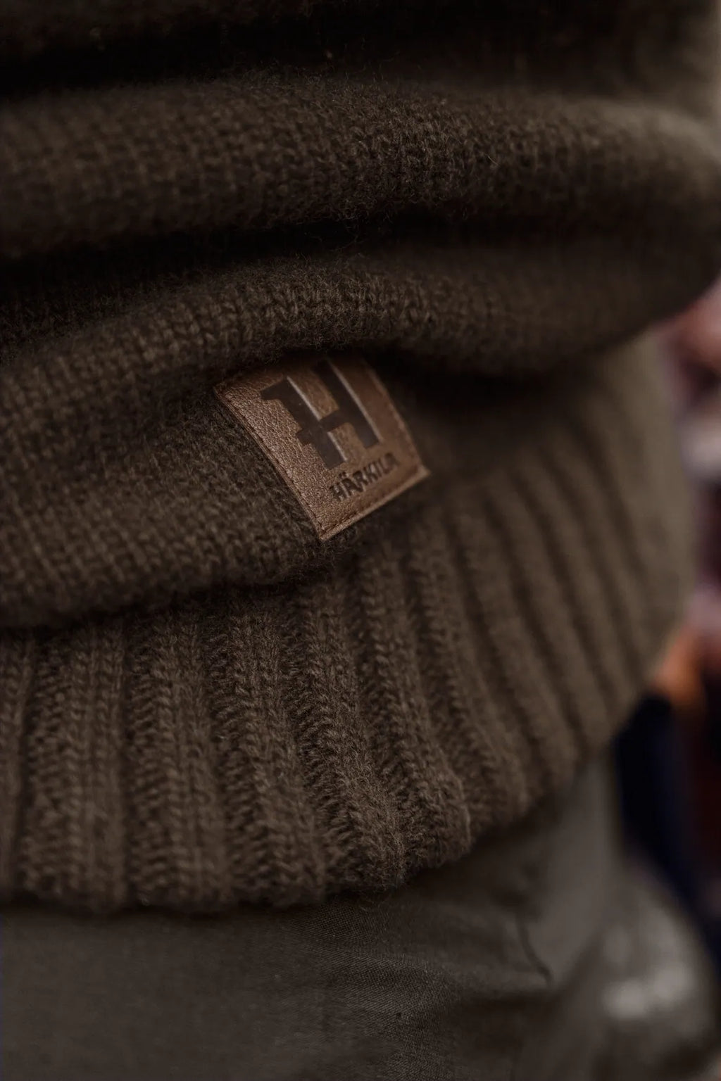 Annaboda WSP knit half zip - Demitasse brown