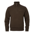 Annaboda WSP knit half zip - Demitasse brown