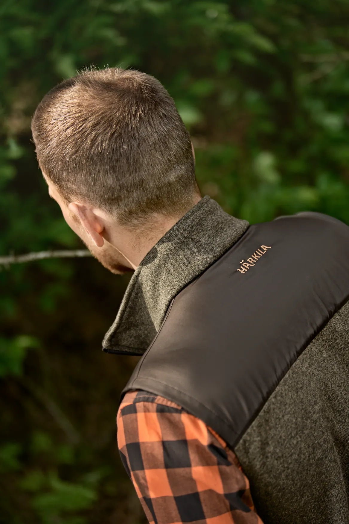 Härkila Kalix fleece waistcoat - Willow green/Shadow brown
