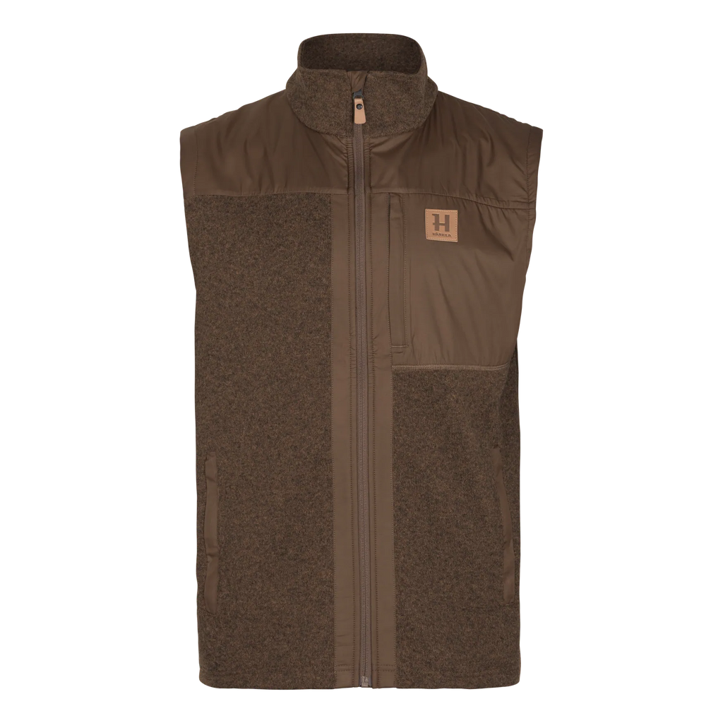 Härkila Kalix fleece waistcoat - Dark earth