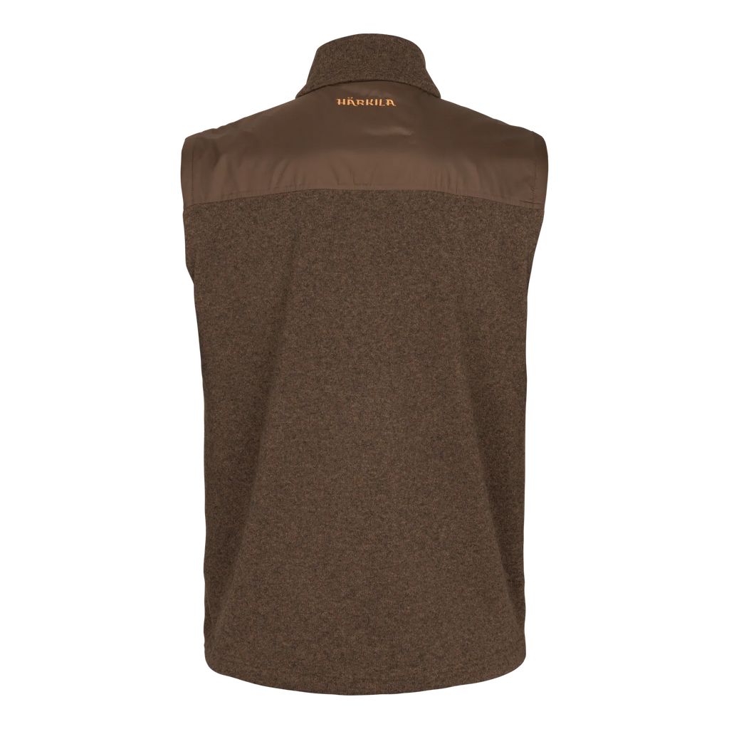 Härkila Kalix fleece waistcoat - Dark earth