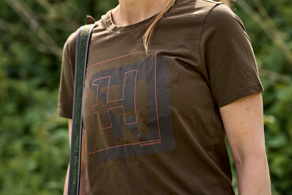 Härkila H-logo S/S t-shirt W - Willow green
