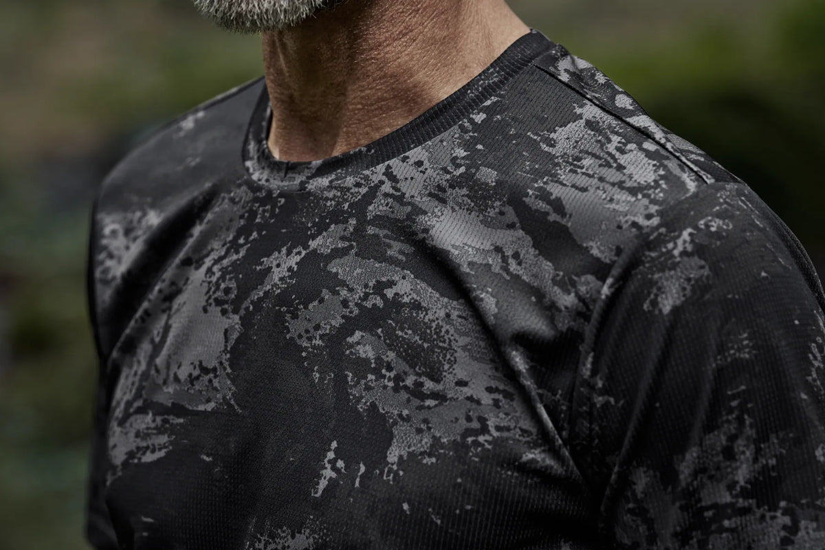 Härkila NOCTYX camo S/S t-shirt - AXIS MSP®Black/Black