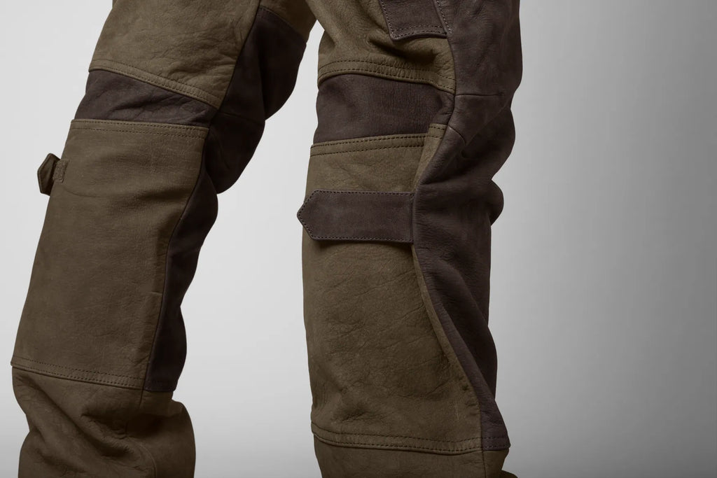 Pro Hunter leather trousers - Willow green