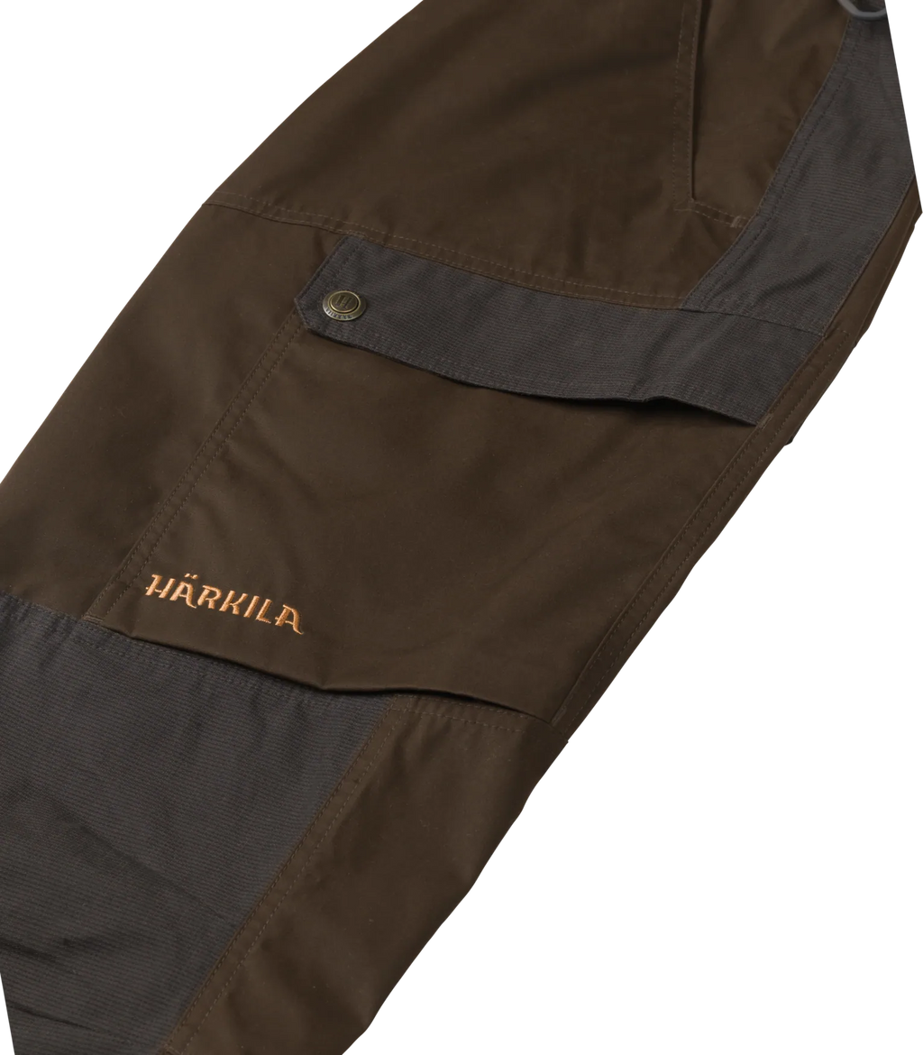 Asmund trousers - Willow green/Shadow brown