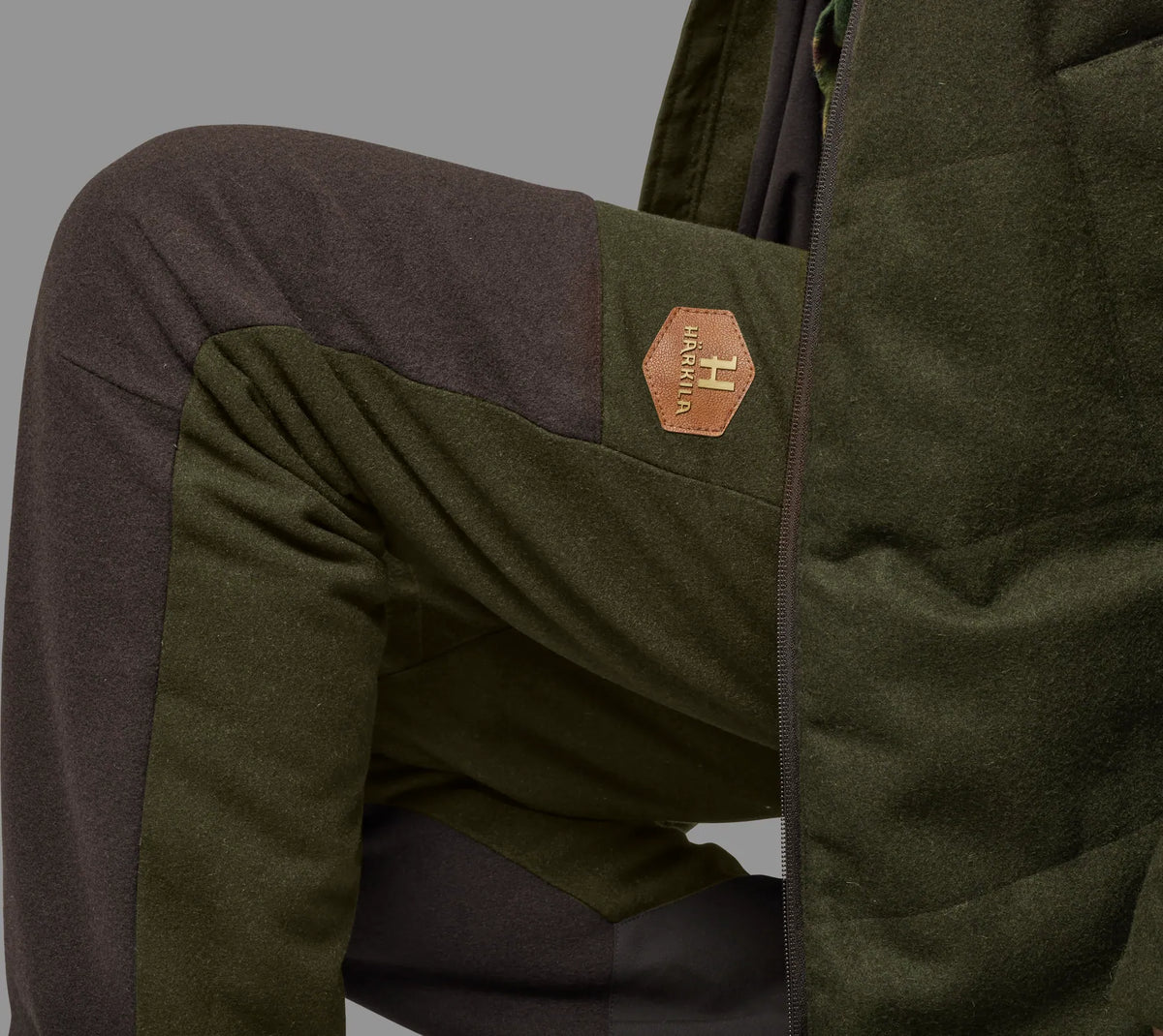 Metso Winter trousers Women - Willow green/Shadow brown