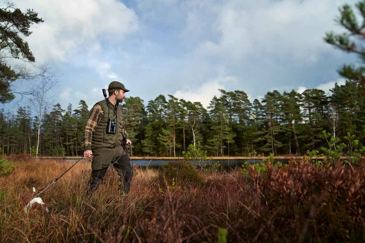 Driven Hunt HWS leather trousers - Willow green/Shadow brown