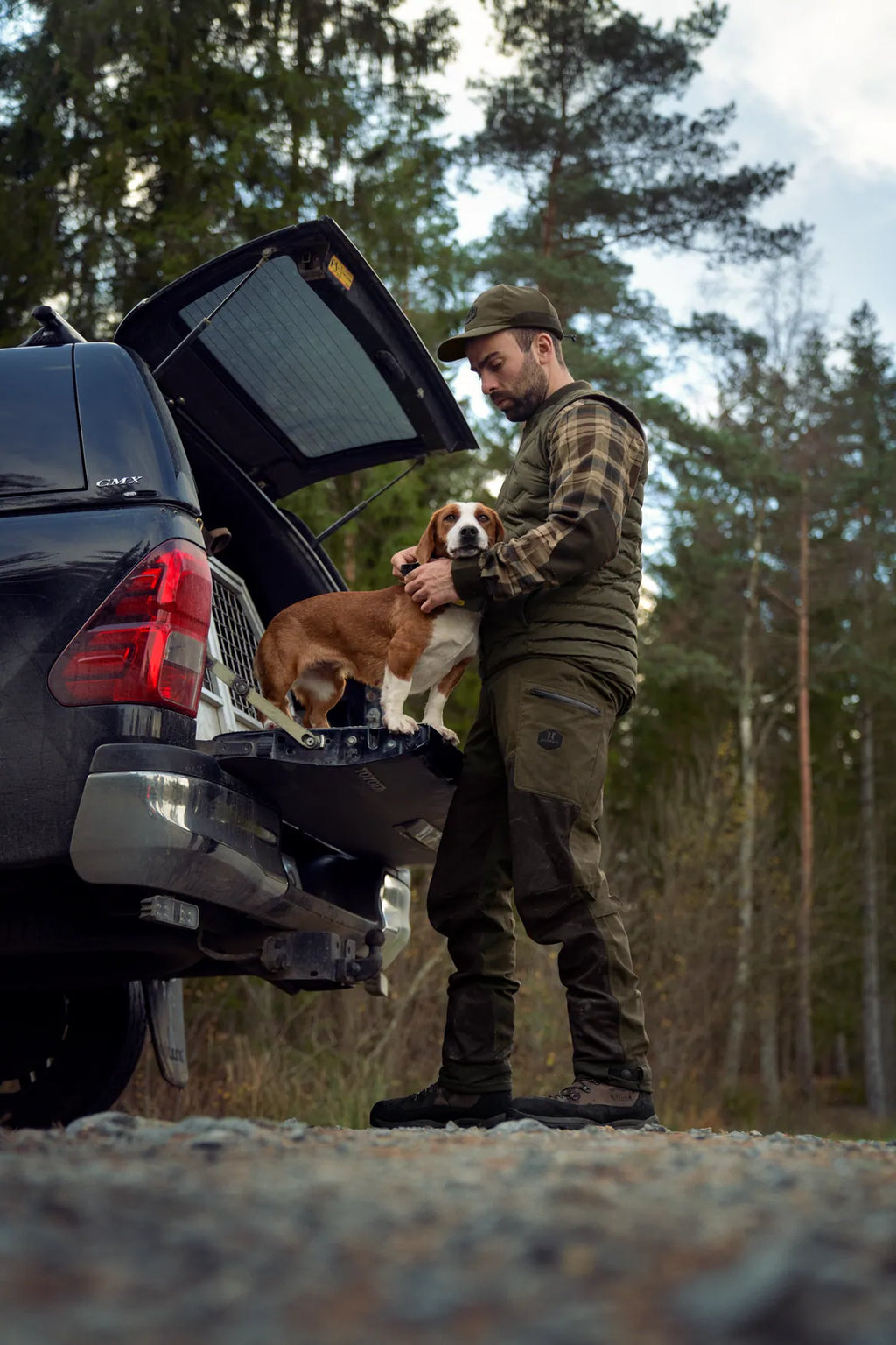 Driven Hunt HWS leather trousers - Willow green/Shadow brown