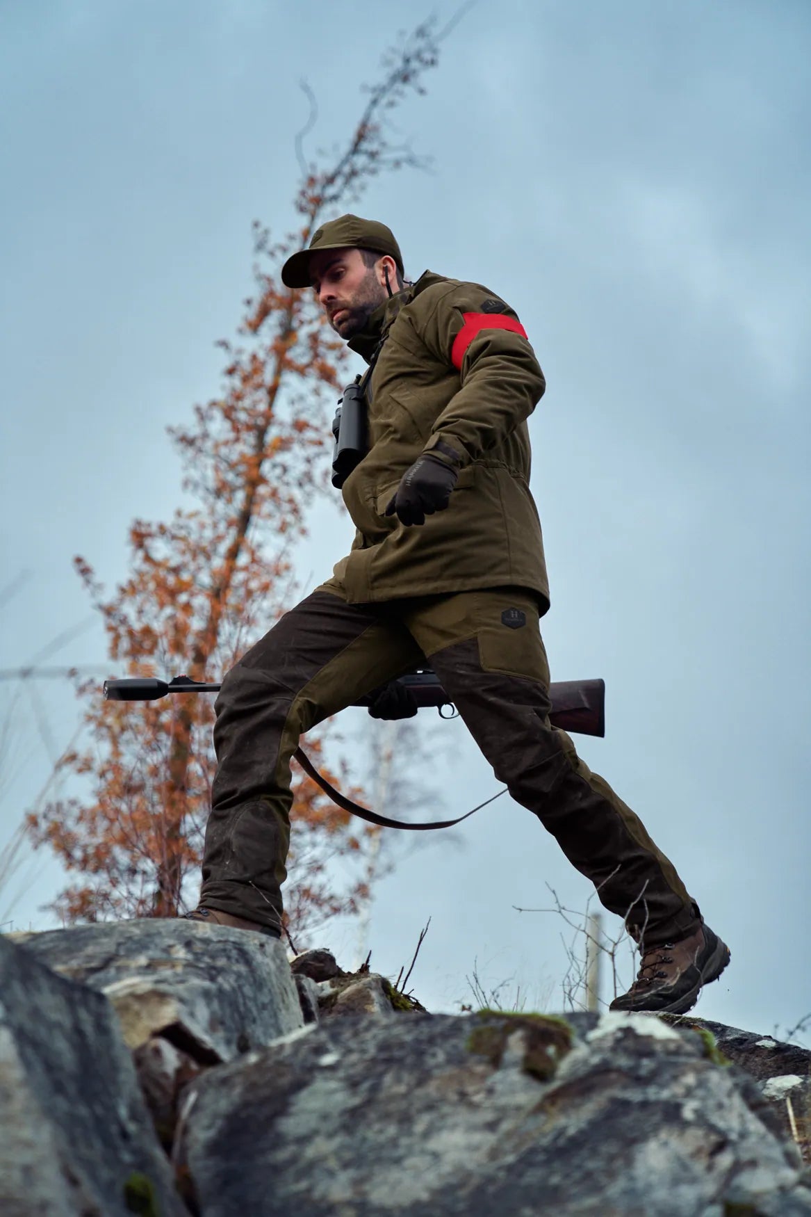 Driven Hunt HWS leather trousers - Willow green/Shadow brown