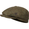 Kenmore Cl. baker boy cap - Forest green/Herringbone