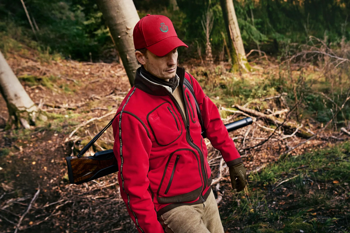 Kamko Regal rev. fleece jacket - Red/Brown