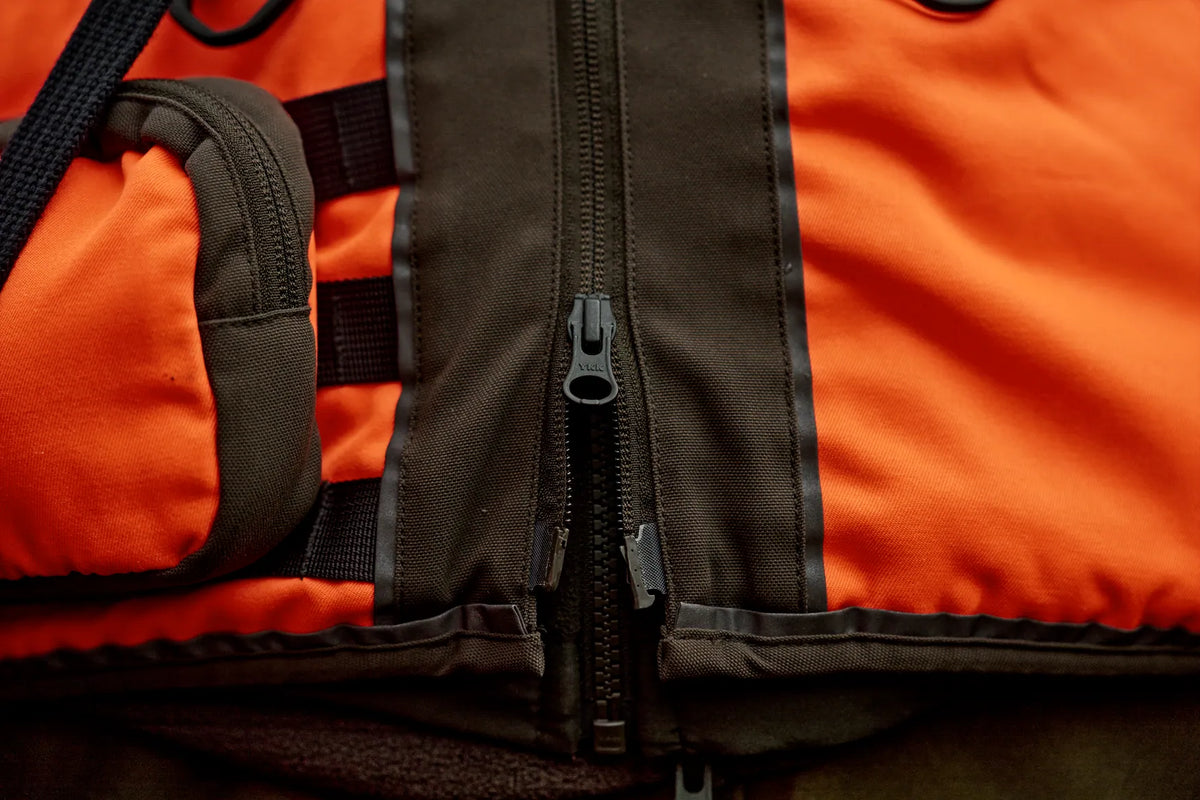 Wildboar Pro Blaze waistcoat - Orange blaze/Brown