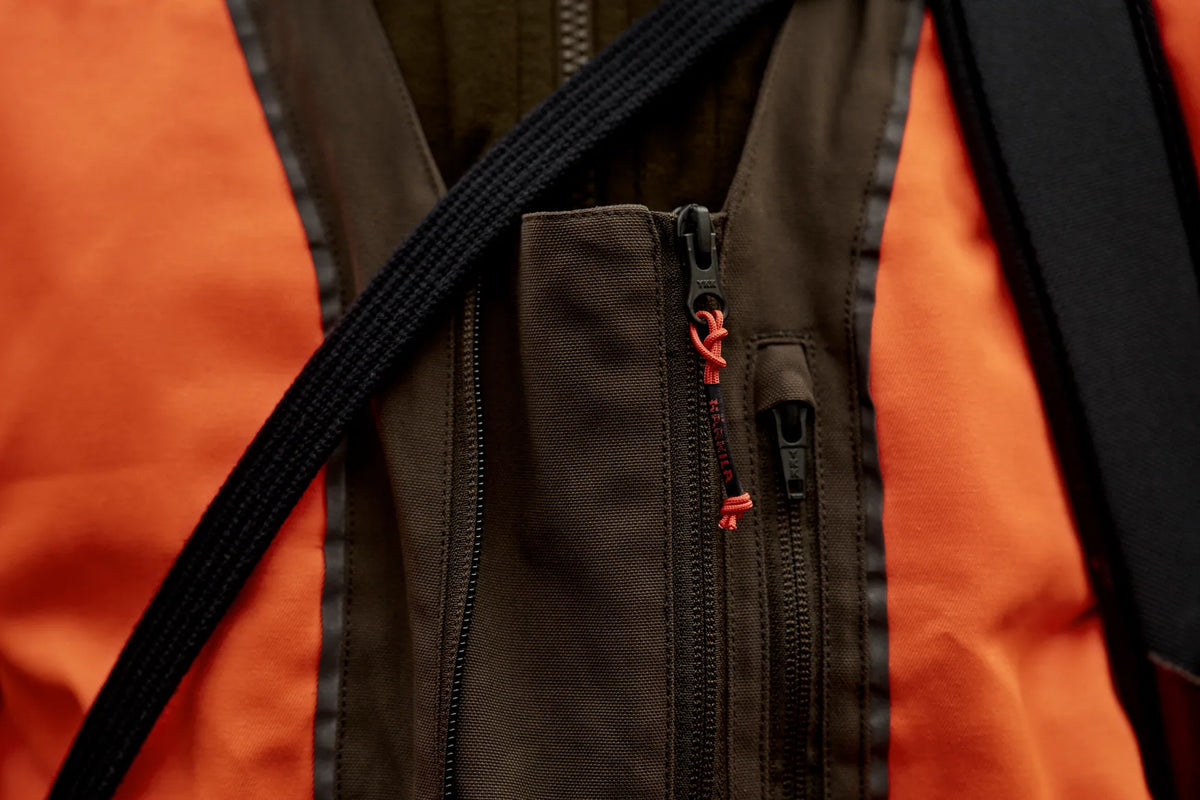 Wildboar Pro Blaze waistcoat - Orange blaze/Brown