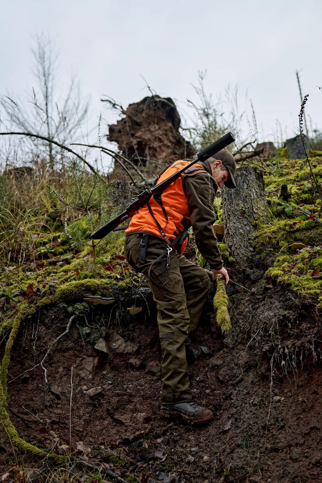 Wildboar Pro Blaze waistcoat - Orange blaze/Brown