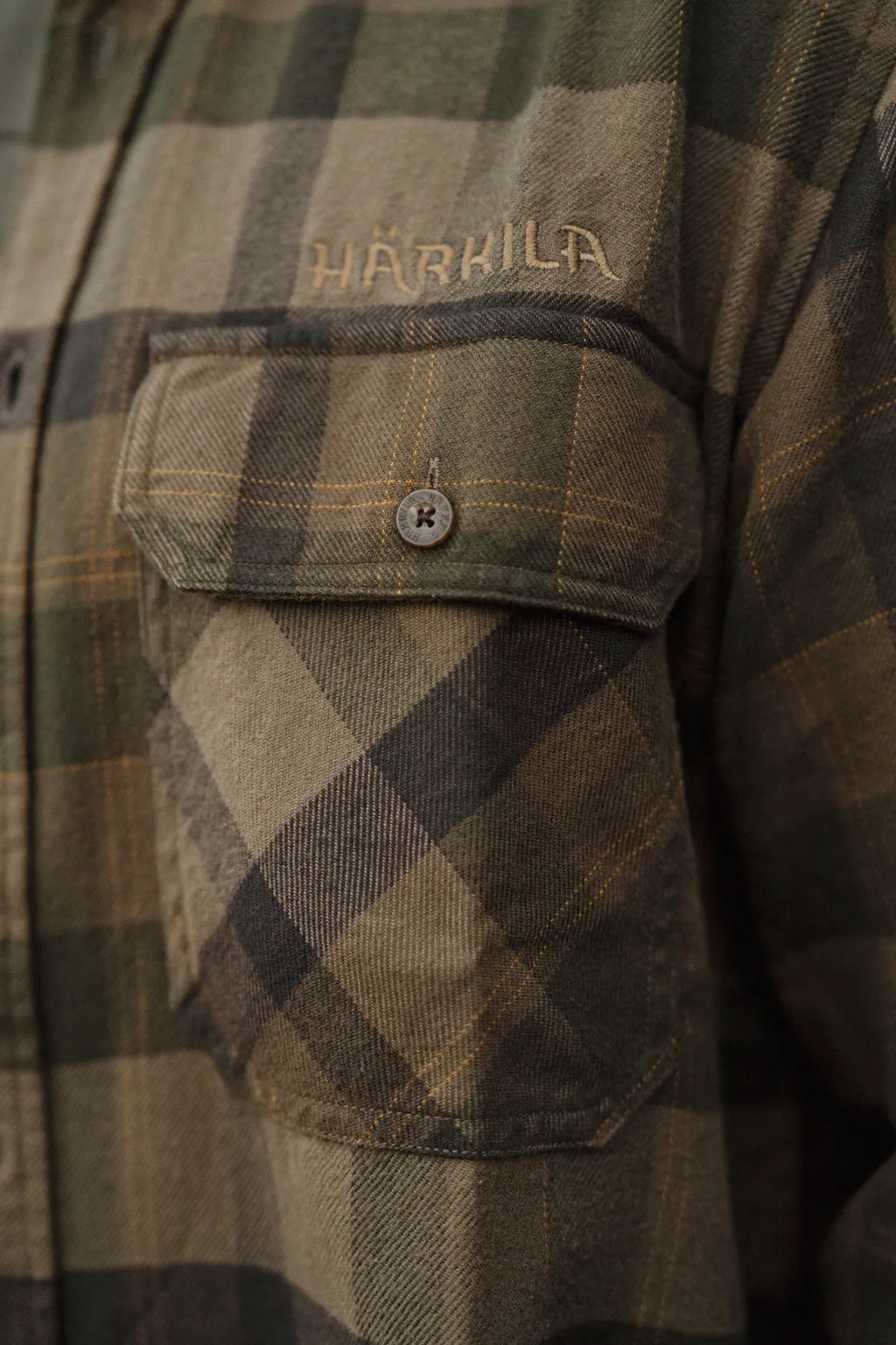 Asmund L/S shirt - Beech green check