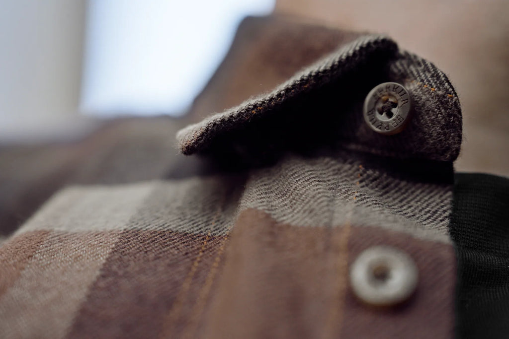Asmund L/S shirt - Rust brown check