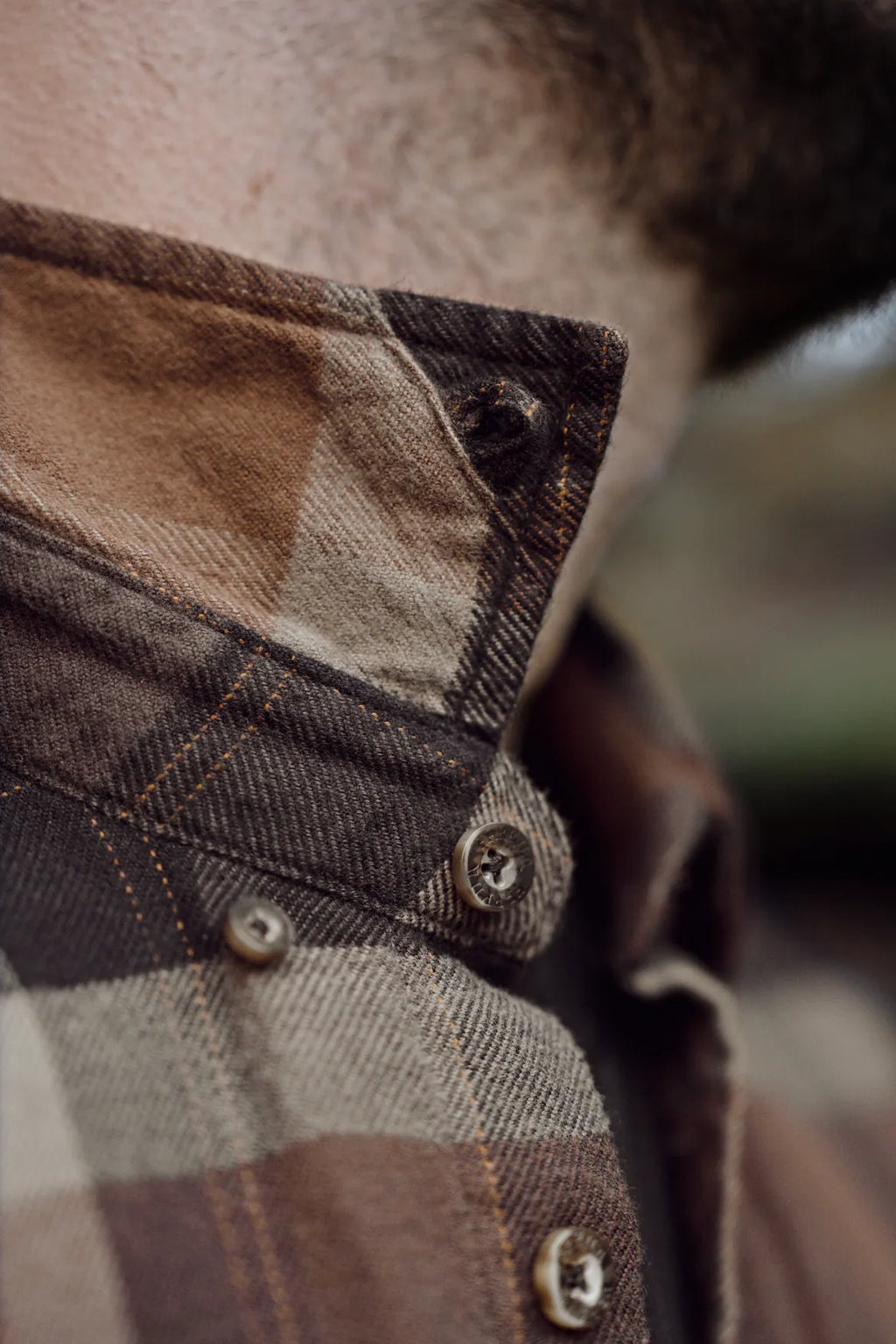 Asmund L/S shirt - Rust brown check