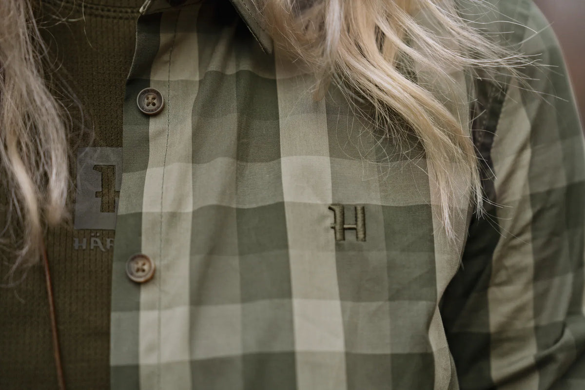 Akeena L/S shirt W - Forest night check