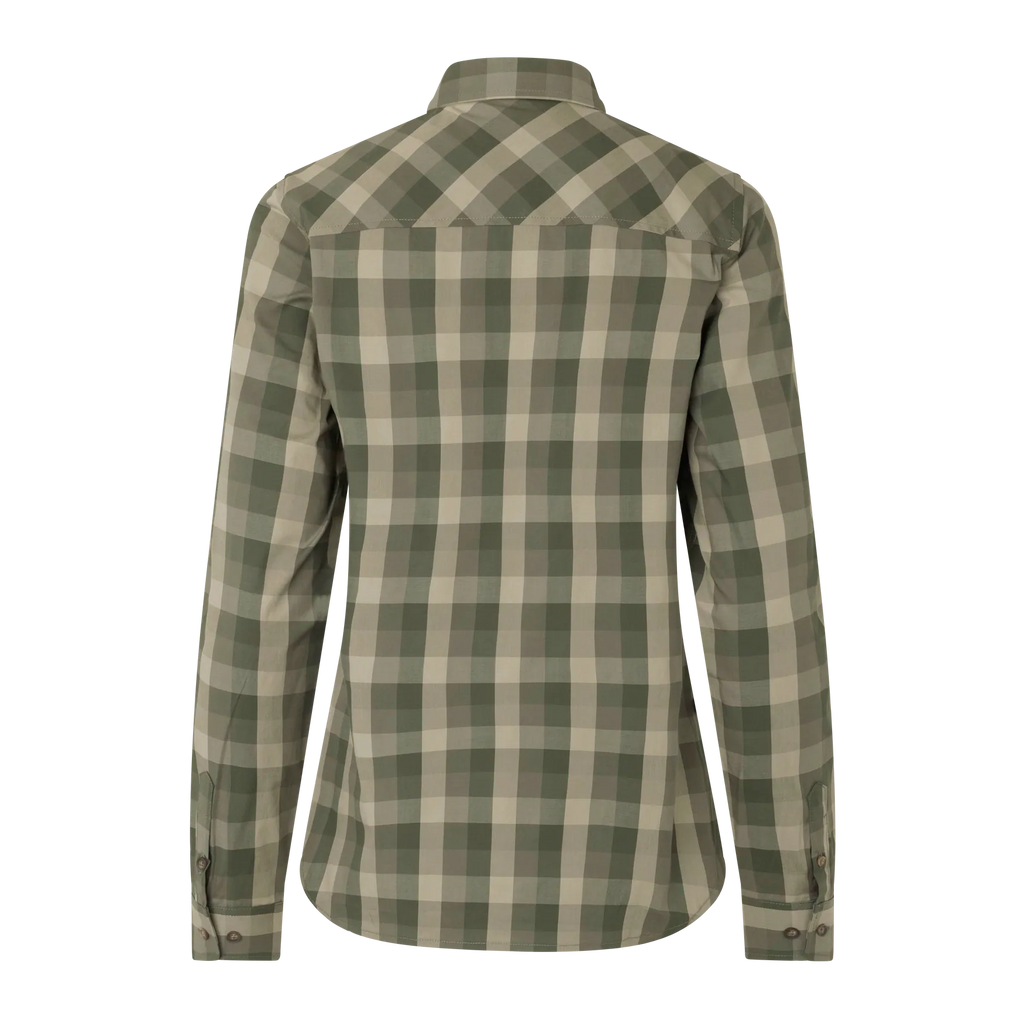 Akeena L/S shirt W - Forest night check