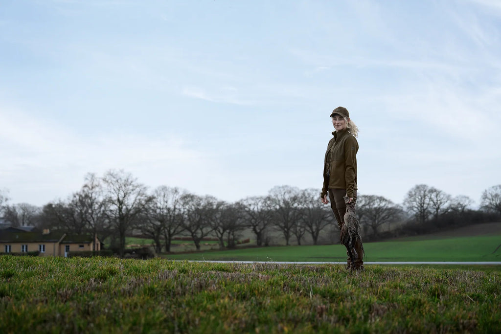 Härkila Scandinavian softshell jacket W - Willow green/Shadow brown